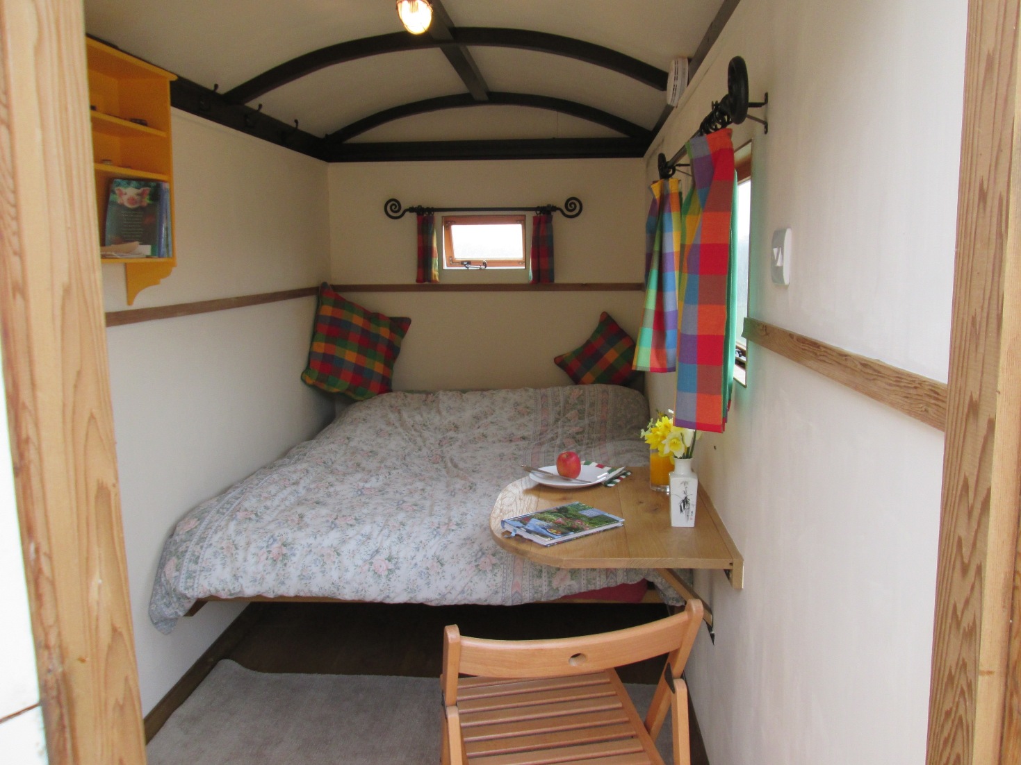 Bedroom in shepherds Hut